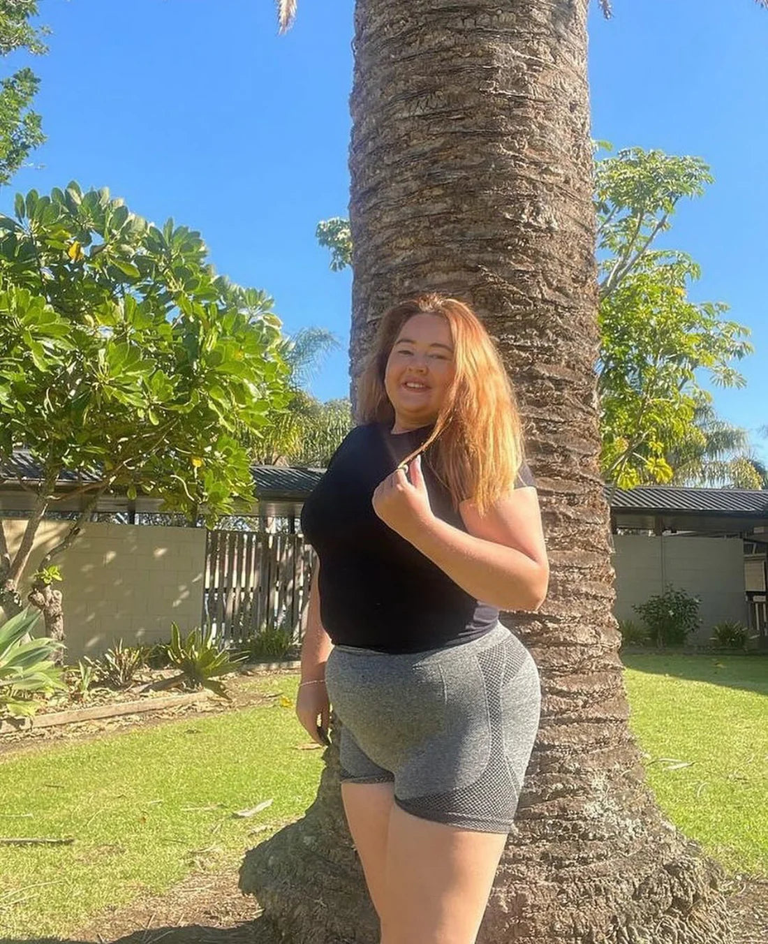 Stride High Waist Shorts In Gray