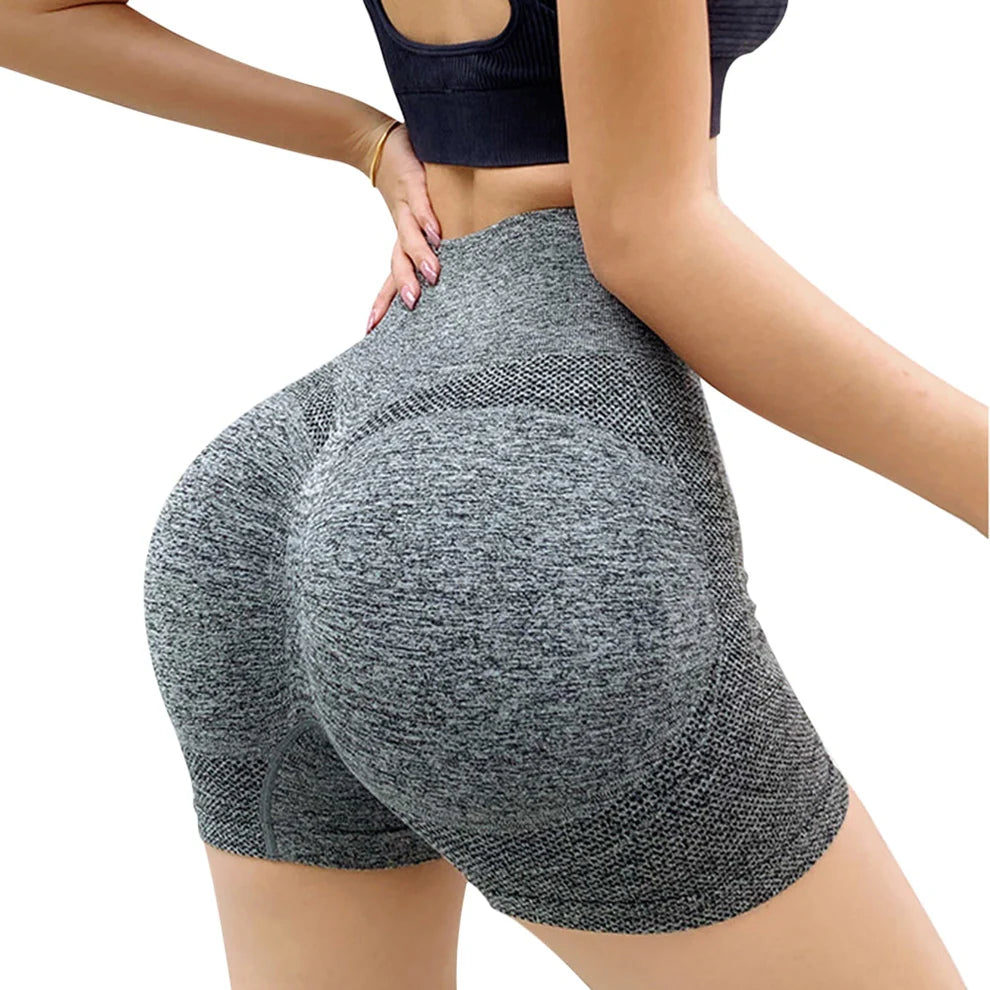 Stride High Waist Shorts In Gray