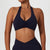 Ruched Halter Sports Bra